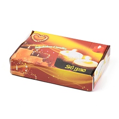 Bougies chauffe-plat led sans flamme en plastique&nbsp;AJEW-H123-01B