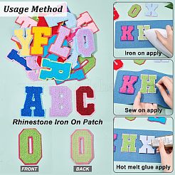 Aufnäher zum Aufbügeln/Aufnähen von Alphabet-Handtuch-Stickereien&nbsp;DIY-WH0308-183