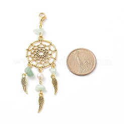 Rete/rete intrecciata con decorazioni pendenti di piume&nbsp;HJEW-JM00786
