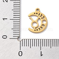 Pendenti in acciaio inossidabile 304 placcato oro 18k&nbsp;STAS-R003-02G-07