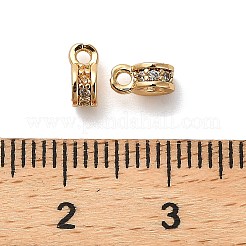 Micro pavé di ottone chiaro tubi in zirconia cubica&nbsp;KK-B110-05G