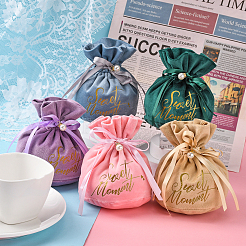 10 set 5 colori sacchetti regalo con coulisse di gioielli in velluto&nbsp;TP-CJ0001-02