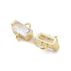 10 pz. connettori in ottone con strass di cristallo&nbsp;KK-V006-04G-05