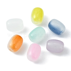 105 Stück 7 Farben undurchsichtige Glasperlen&nbsp;GLAA-FS0001-43