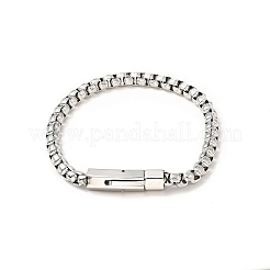 Anlaufgeschütztes 304 Edelstahl-Kettenarmband für Männer und Frauen&nbsp;BJEW-E009-02P