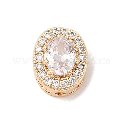 Perline zirconi micro pave  in ottone&nbsp;KK-B100-073G