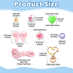 Kits de fabrication de porte-clés bijoux à faire soi-même&nbsp;DIY-YW0018-45