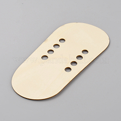 Unvollendete leere hölzerne Schnürsenkel-Vitrinenkarten&nbsp;ODIS-WH0058-04