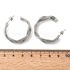Messing Ohrstecker für Damen&nbsp;EJEW-F421-01P