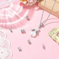 7 pièce 7 styles de bélières en laiton micro pavées en zircone cubique&nbsp;KK-CJ0004-47P