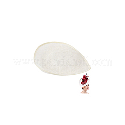 Mini-Hut-Fascinator-Basis aus Leinen&nbsp;AJEW-WH0561-32C