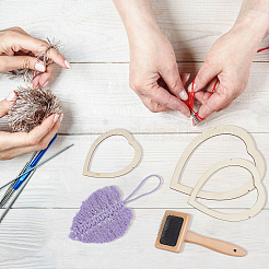 1 juego de plantillas para marcos de madera con plumas&nbsp;DIY-BC0012-44