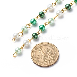 Verre à la main des chaînes de perles de perles&nbsp;AJEW-JB01136-03
