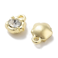 Encantos de rhinestone de aleación de chapado en rack&nbsp;PALLOY-F311-17G-01