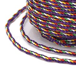 Cordon en nylon tressé décoratif multicolore&nbsp;NWIR-Z003-E13