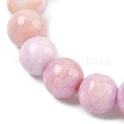 Braccialetti elasticizzati da donna con perline di vetro craquelé opaco da 10 mm&nbsp;BJEW-PH01823-02