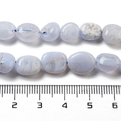 Natürlichen blauen Spitze Achat Perlen Stränge&nbsp;G-K379-A01-01