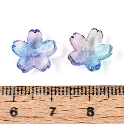 Capuchons de perles de verre transparents pour peinture de cuisson&nbsp;DGLA-N014-06B-01