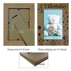 Cornici per foto in legno naturale&nbsp;AJEW-WH0292-061