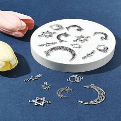 60 pz 6 stili pendenti in lega stile tibetano&nbsp;TIBE-FS0003-22