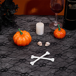 Polyester-Spitzenstoff mit Halloween-Motiv&nbsp;DIY-WH0699-75B-1