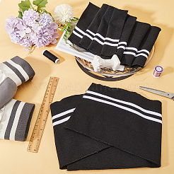 Elastischer Polyester-Rippstoff für Manschetten&nbsp;DIY-WH0028-96A
