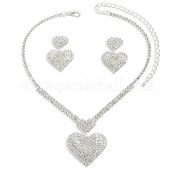 Set di collane con ciondolo a forma di cuore in ottone&nbsp;WGA2345-01