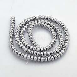 Electroplate non magnetici ematite sintetico fili di perline&nbsp;G-J208D-08