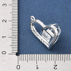 Messing micro pave klare zirkonia anhänger&nbsp;KK-C168-01S