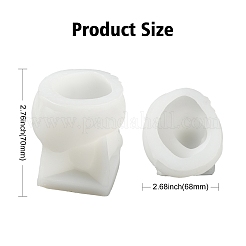 2 Stück 3D-Enten-Aromatherapie-Gipskerzen-Silikonformen&nbsp;ST-CJ0007-58