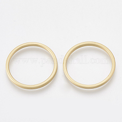 Кольца из сплава с гладкой поверхностью, кольцо, матовый золотой цвет, 35x2 мм
