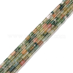 Природного индийского агата бисер нитей, колонка, 4x2.5 мм, отверстие : 1 мм, около 87 шт / нитка, 14.88~15.12 дюйм (37.8~38.4 см)