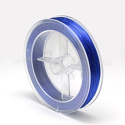 Японские эластичные шнуры, круглые, темно-синий, 0.6 мм, около 87.48 ярда (80 м) / рулон