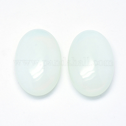 Pietra di palma ovale opalite, pietra tascabile curativa reiki per la terapia antistress per l'ansia, 60~60.5x40~40.5x20~20.5mm