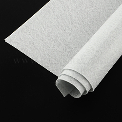 Feutre à l'aiguille de broderie de tissu non tissé pour l'artisanat de bricolage, carrée, fumée blanche, 298~300x298~300x1mm