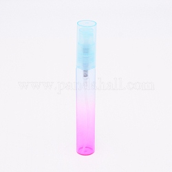 ガラススプレーボトル  詰め替え可能なボトル  香水用  エッセンシャルオイル  液体  ライトスカイブルー  10.1cm  容量：8ml。