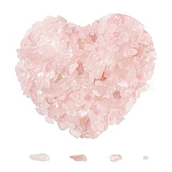 Chip perles en quartz rose naturel, pas de trous / non percés, 2~8x2~4mm, 50g, environ 850 pcs / ensemble