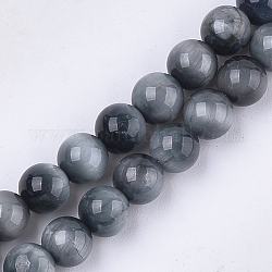Fili di perle di occhio di falco naturale, pietra occhio d'aquila, grado a, tondo, 6mm, Foro: 0.8 mm, circa 30~33pcs/filo, 7.6 pollice