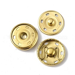 Chapado de iones (ip) 202 botones a presión de acero inoxidable, botones de prendas de vestir, accesorios de costura, dorado, 23x6mm