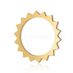 Anillos de enlace de 201 acero inoxidable, sol, dorado, 17.5x1mm, agujero: 13.5 mm