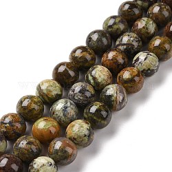 Naturstein Perlen Stränge, Runde, 10~10.5 mm, Bohrung: 1 mm, ca. 40 Stk. / Strang, 15.75 Zoll (40 cm)