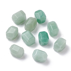 Natürlichen grünen Aventurin Perlen, facettiert, Vieleck, 15~16.5x11~12x11~12 mm, Bohrung: 1.1 mm