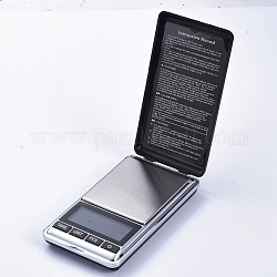 Balanza de bolsillo digital portátil, Gramo y onza de escala mini 500g / 0.01g, escala de joyería, sin batería, negro, 117x63.5x17.5mm