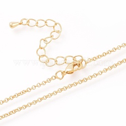 Ожерелья, с карабин-лобстерами , долговечный, золотые, 16.14 дюйм (410 мм)