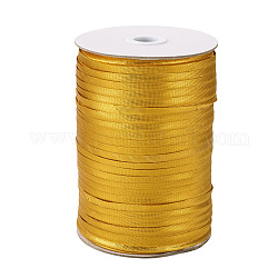 Cintas de fibra de poliéster, oro, 3/8 pulgada (11 mm), 100 m / rollo