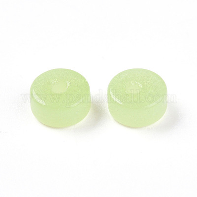 Imitation de perles de verre de jade&nbsp;GLAA-N007-6x3mm-B01-1