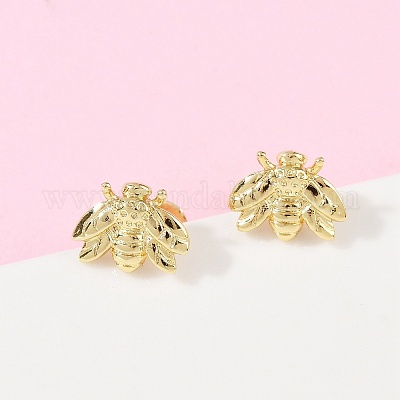 Orecchini in ottone&nbsp;EJEW-R032-01G-1