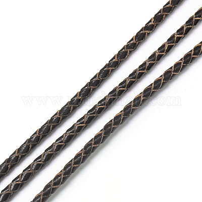 Leder geflochtene Schnur&nbsp;WL-Q005-3mm-12-1