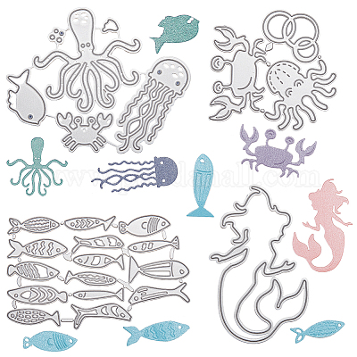 Colorations Animal Shape Stencils, 8 inch - Set of 12