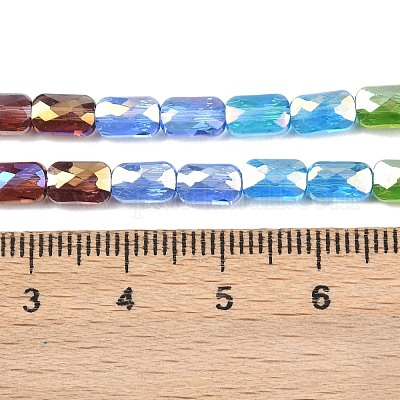 Chapelets de perles en verre électroplaqué&nbsp;EGLA-D300-05-10-1